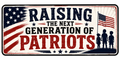 Raising The Next Generation Of Patriots Sticker