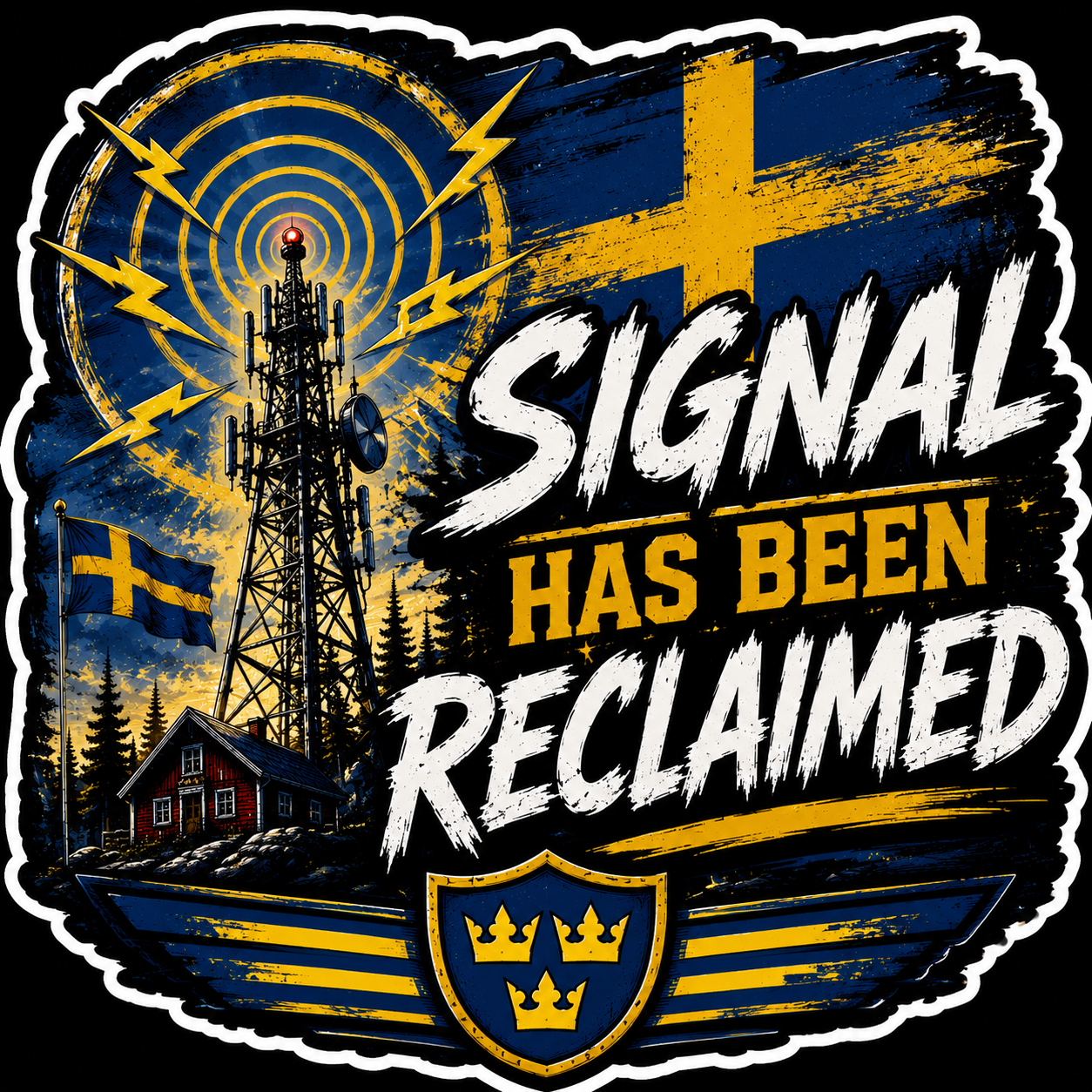 Signal Has Been Reclaimed Sticker S