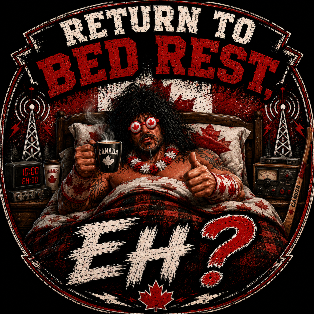 Return To Bed Rest EH? Sticker