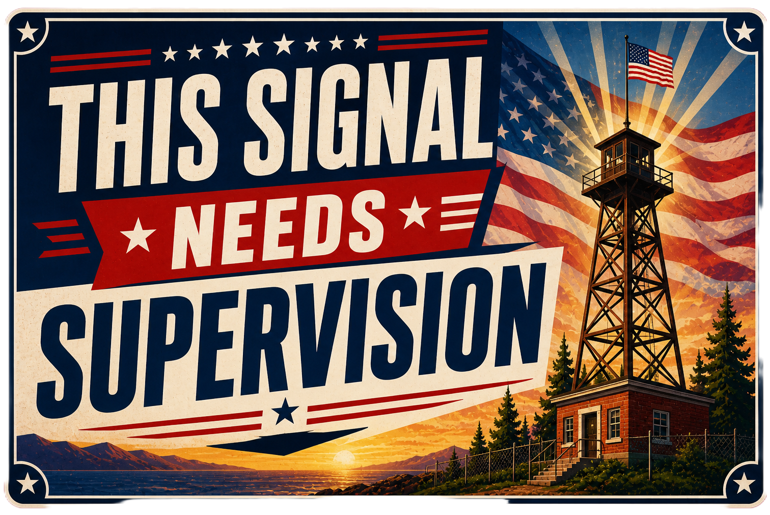 This Signal Needs Supervision Sticker