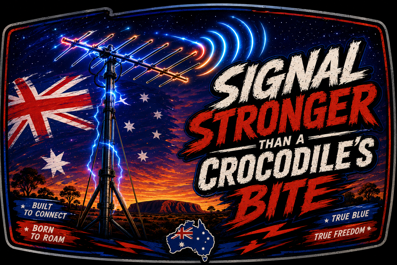 Signal Stronger Than A Crocodile's Bite Sticker