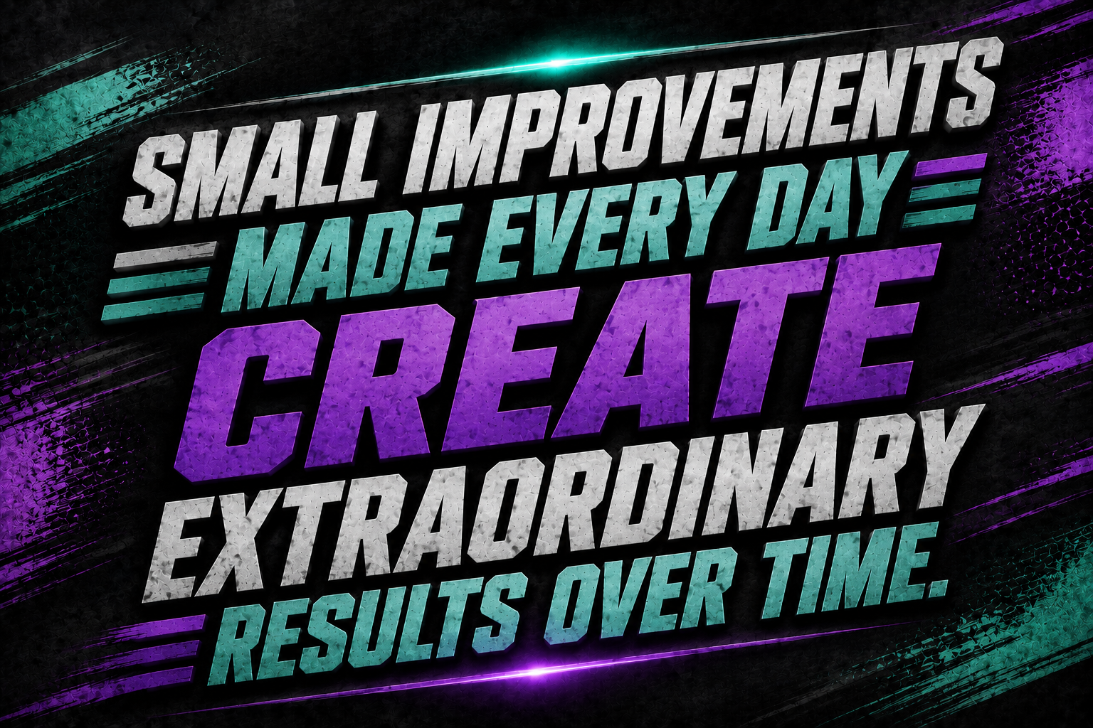 Small Improvements Made Every Day Create Extraordinary Results Over Time Sticker