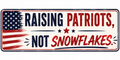 Raising Patriots Not Snowflakes Sticker