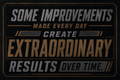 Some Improvements Made Every Day Create Extraordinary Results Over Time Sticker