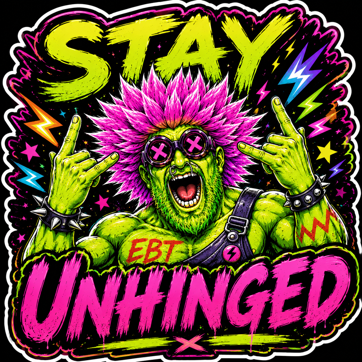 Stay Unhinged Sticker