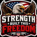 Strength Built This Freedom Sticker