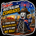 Australian Comrades Strong Signal Wide Open Spaces That's How We Roll! Sticker