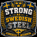 Strong As Swedish Steel Sticker