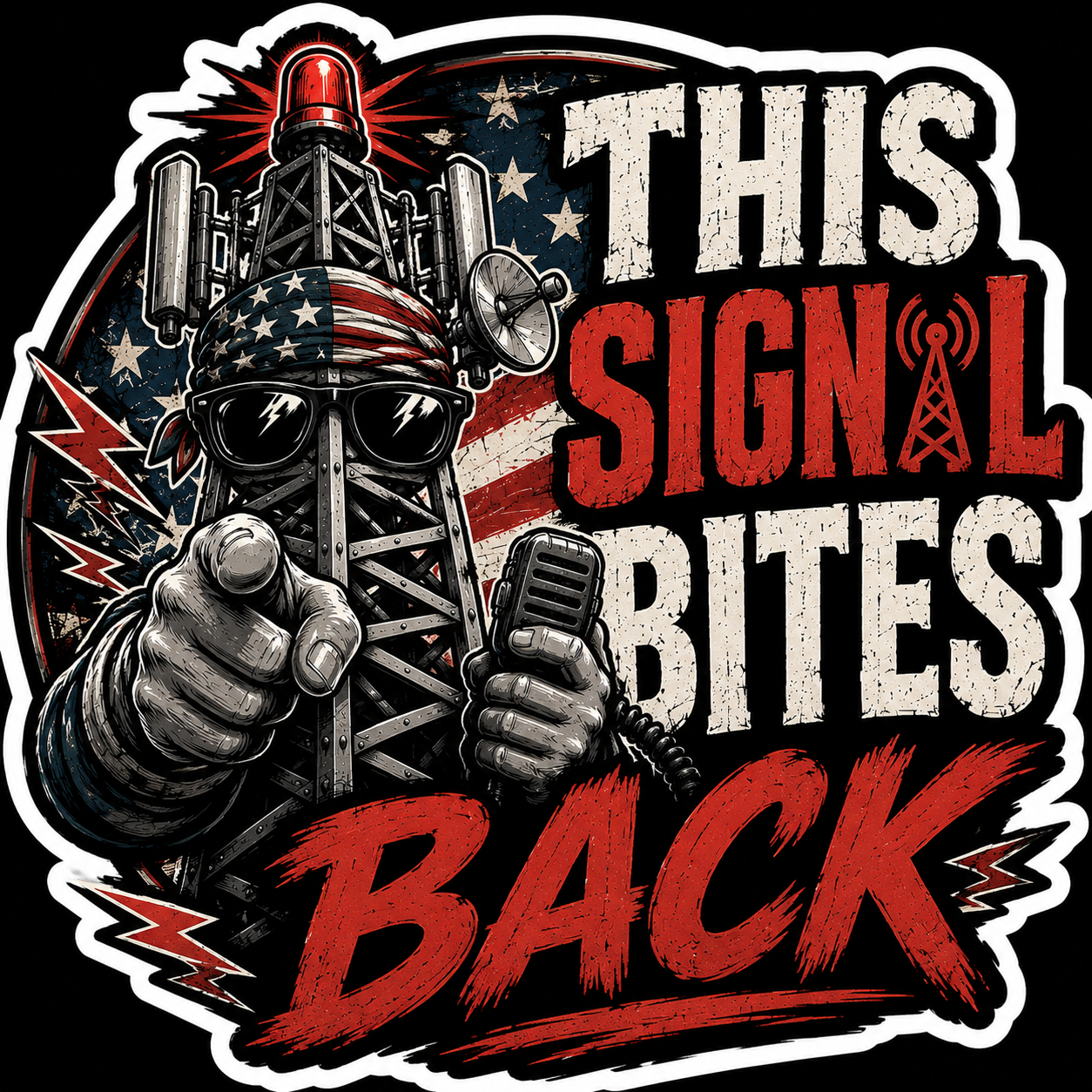 This Signal Bites Back Sticker