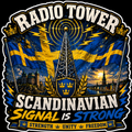 Radio Tower Scandinavian Signal Is Strong Sticker