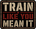 Train Like You Mean It Sticker