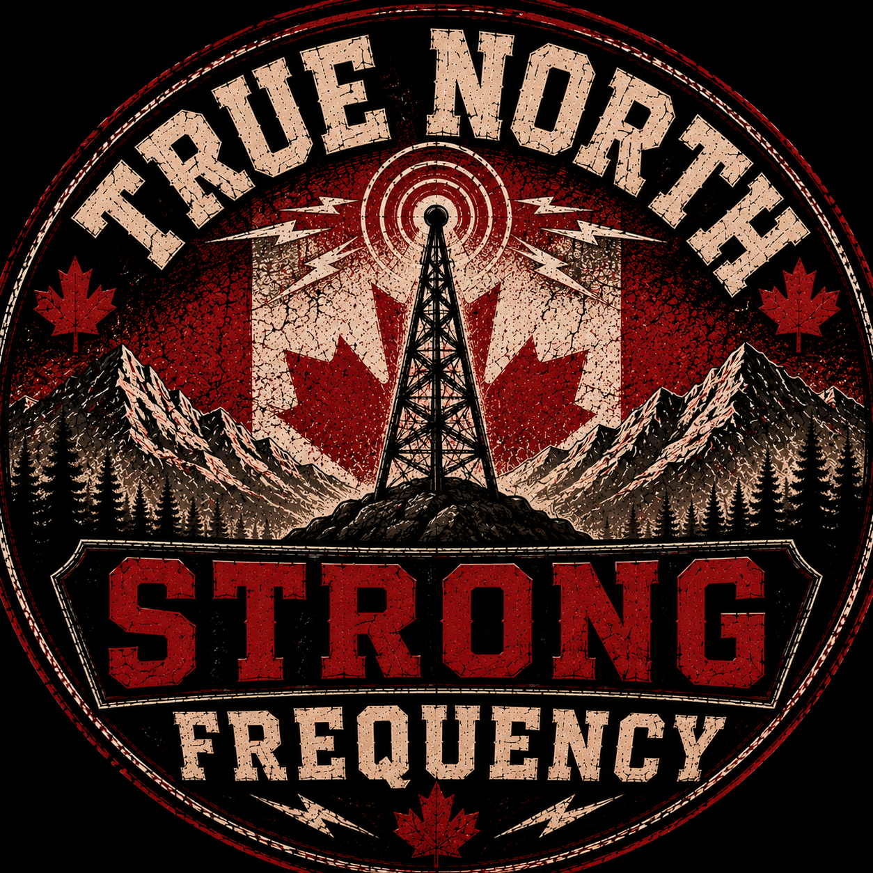 True North Strong Frequency Sticker