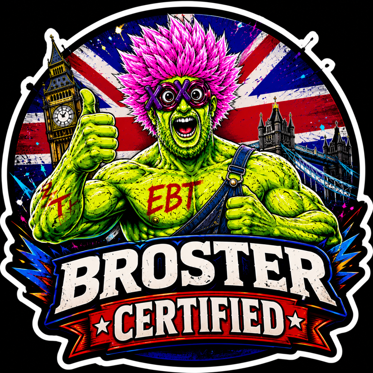 UK Broster Certified Sticker