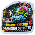 Unauthorized Standing Detected Sticker
