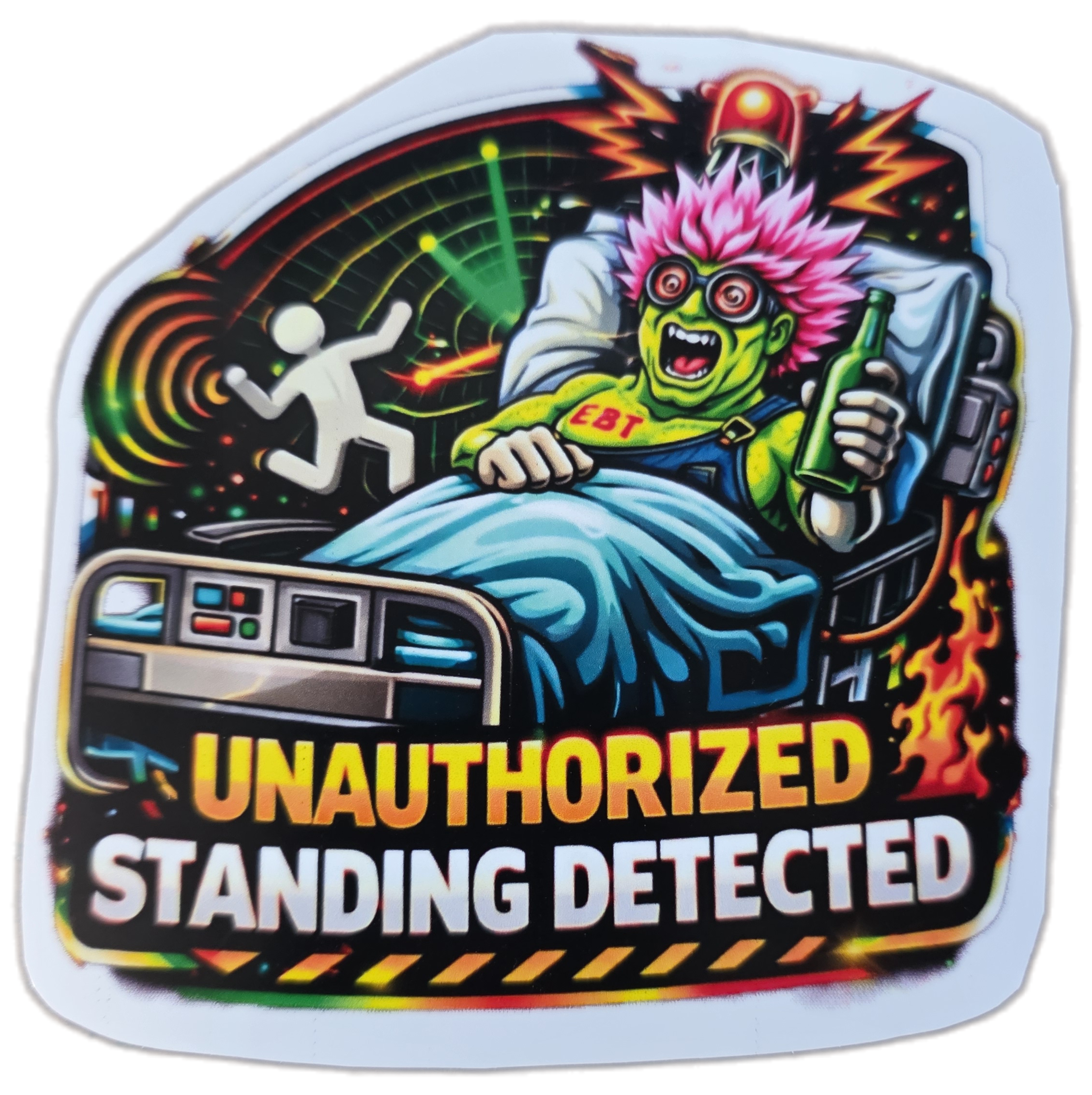Unauthorized Standing Detected Sticker