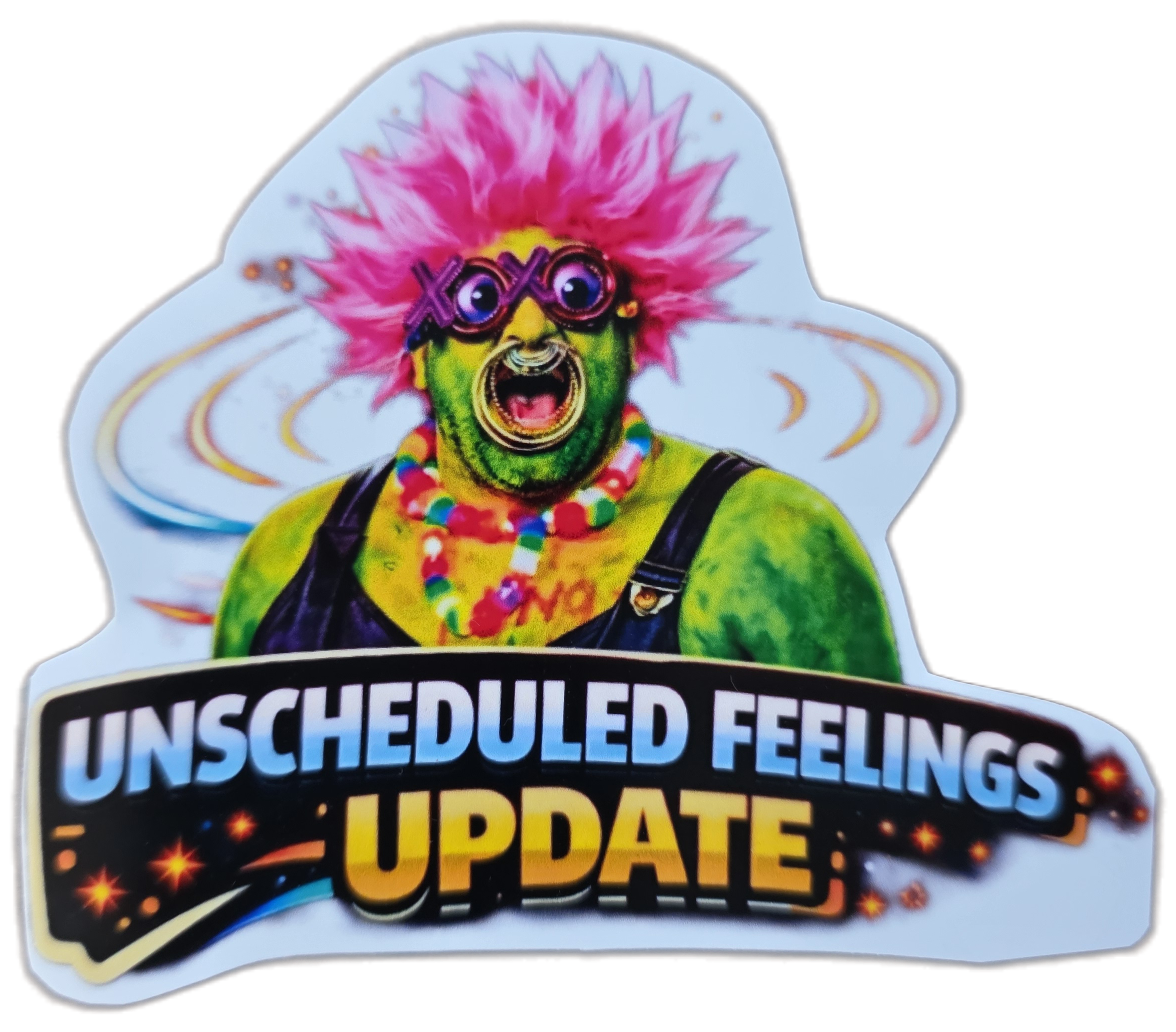 Unscheduled Feelings Sticker