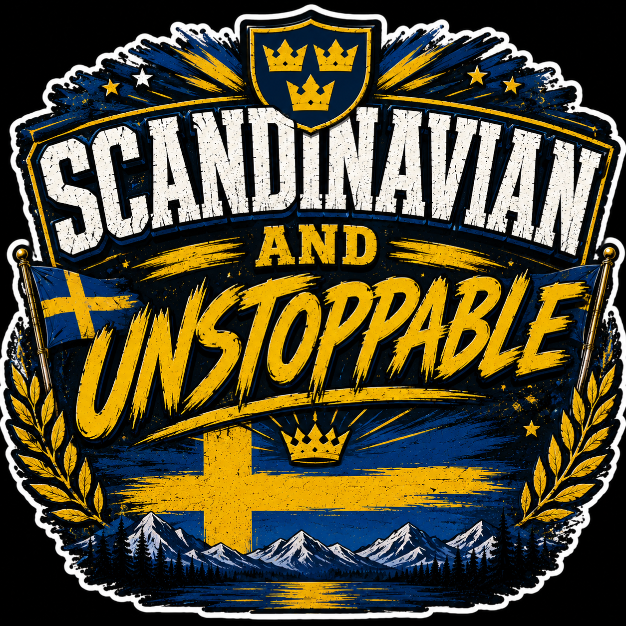 Scandinavian And Unstoppable Sticker