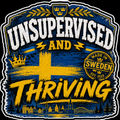 Unsupervised And Thriving Sweden Sticker