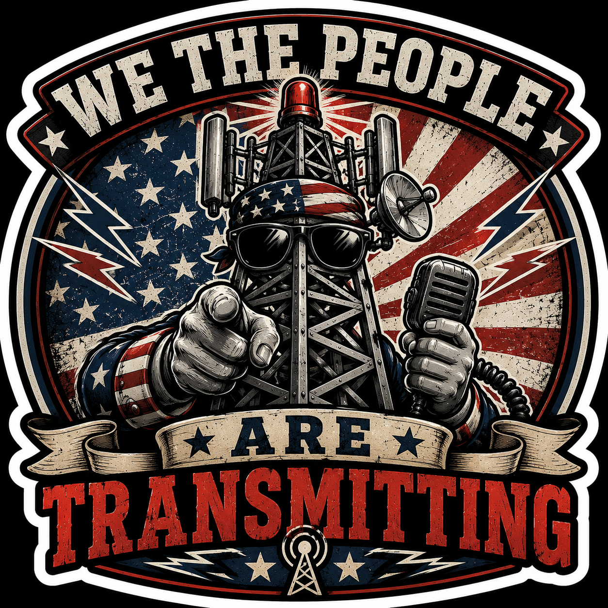 We The People Are Transmitting Sticker