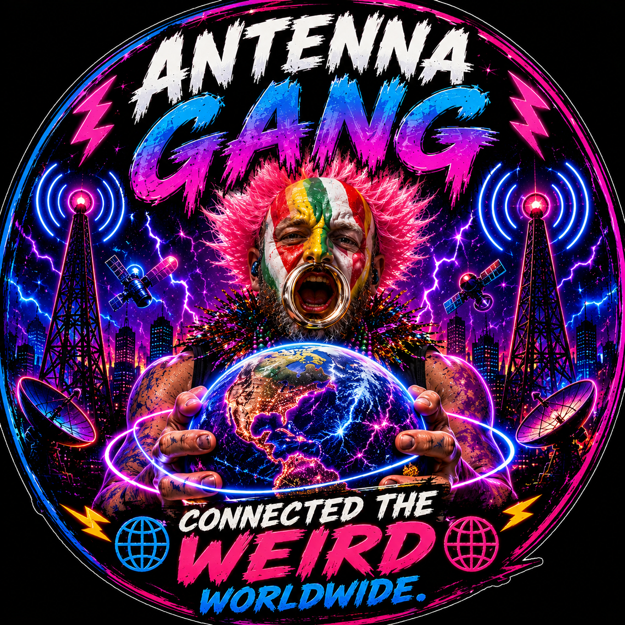 Antenna Gang Connected The Weird Worldwide Sticker