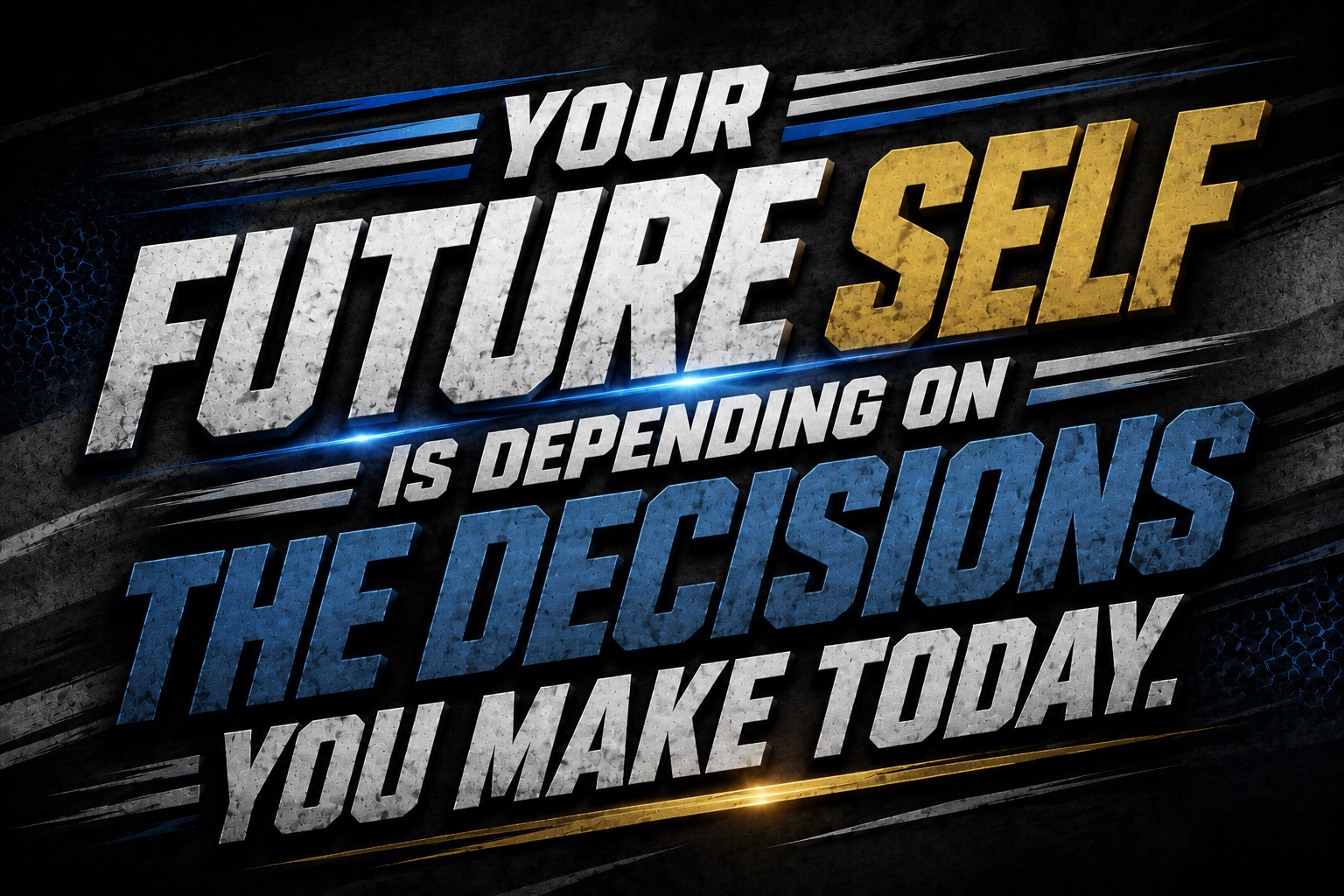 Your Future Self Is Depending On The Decisions You Make Today Sticker