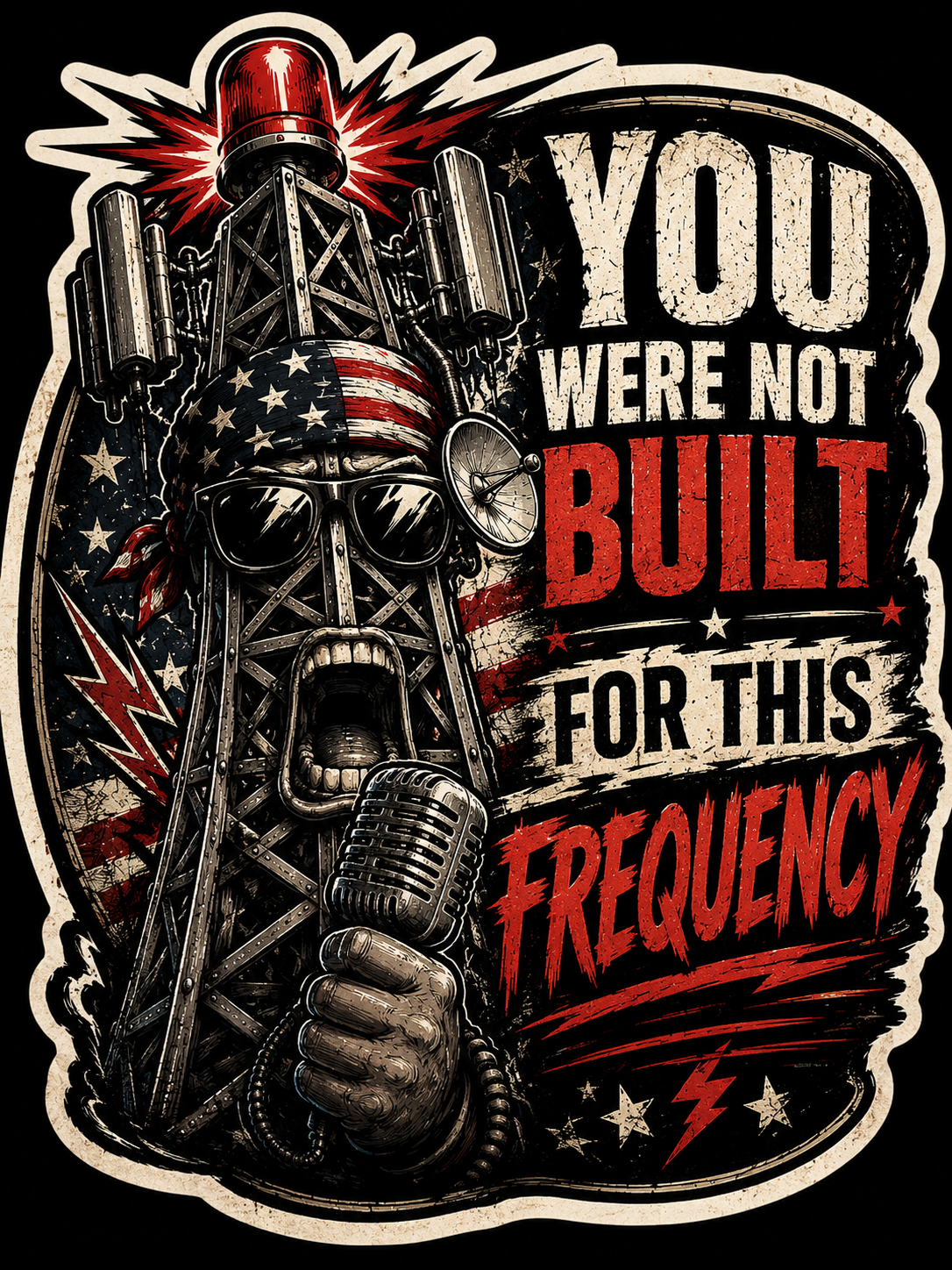 You Were Not Built For This Frequency Sticker